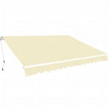 Folding Awning Manual Operated 600 cm Cream 276353