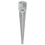 ZNTS Ground Spikes 6 pcs Silver 10x10x76 cm Galvanised Steel 145420