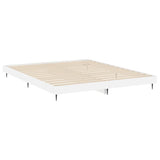 Bed Frame without Mattress High Gloss White 180x200 cm Super King 832223
