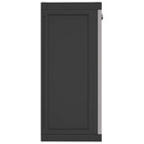Outdoor Storage Cabinet Grey and Black 97x37x85 cm PP 364202