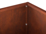 Garden Planter Rusty 80 x 30 x 30 cm Weathering Steel 8005216