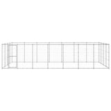 Outdoor Dog Kennel Galvanised Steel 33.88 m 3082320