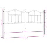 Metal Replace Headboard White 160 cm 353523