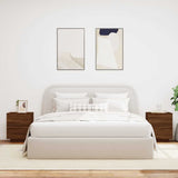Bedside Cabinets with LED Lights 2 pcs Brown Oak Engineered Wood 836748