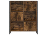 Book Cabinet Smoke Oak 68 x 30 x 108.5 cm Engineered Wood 886542