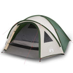 ZNTS Camping Tent Dome 4-Person Green Waterproof 94349