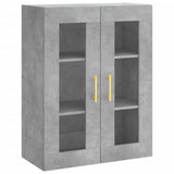 Highboard Concrete Grey 69.5x34x180 cm Engineered Wood 3198717