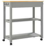 Kitchen Trolley MONZA 84x40x88.5 cm Solid Wood Pine 376104