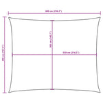 Sunshade Sail Oxford Fabric Rectangular 4x6 m White 135272
