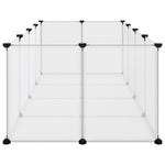 ZNTS Small Animal Cage Transparent 144x74x46.5 cm PP and Steel 340572