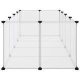 ZNTS Small Animal Cage Transparent 144x74x46.5 cm PP and Steel 340572