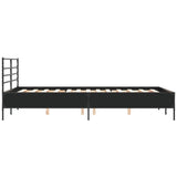 Bed Frame without Mattress Black 140x190 cm 3280077