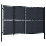 144539 Garden Gate Steel 350x175 cm Anthracite