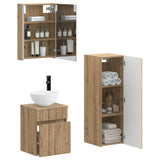 Bathroom Furniture Set 4 pcs Artisan Oak 3407478