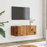 TV Cabinets Wall-mounted 2 pcs Old Wood 80x30x30 cm 857015