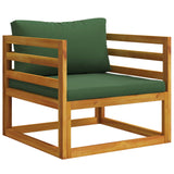 Sofa Set 12 pcs Natural Solid Acacia Wood 3417263