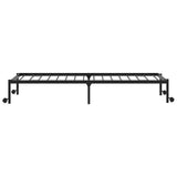 Bed Frame without Mattress Foldable Black 100x190 cm Steel 4103961