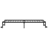 Bed Frame without Mattress Foldable Black 107x203 cm Steel 4103963