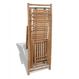 Sun Lounger Natural Bamboo Bamboo Full size Foldable 41492
