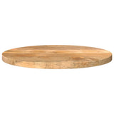 Table Top 60x3.8 cm Round Solid Wood Mango 370063