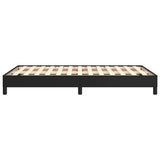 Bed Frame without Mattress Black 120x190 cm Small Double Faux Leather 379496