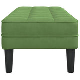 Bench with Cushion Light Green 113 x 57 x 39 cm Velvet 42001950