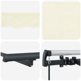 Retractable Awning Manual Cream and anthracite 400 x 200 cm 3329784