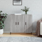 Sideboard Grey Sonoma 90x34x80 cm Engineered Wood 828130