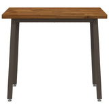 110 x 55 x 75 cm Solid Acacia Wood Natural and Coffee 937582