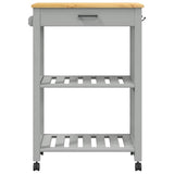 Kitchen Trolley MONZA 60x40x88.5 cm Solid Wood Pine 376092