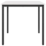 Dining Table White 80 x 80 x 75 cm Solid Pine Wood 892784