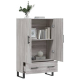 Highboard Grey Sonoma 69.5x31x115 cm Engineered Wood 828266