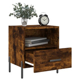 Bedside Cabinets 2 pcs Smoked Oak 40x35x47.5 cm Engineered Wood 827463