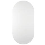 Mirror Transparent Glass Medium Minimalist Mirror Oblong 326084
