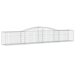 Arched Gabion Basket 400x50x60/80 cm Galvanised Iron 153533