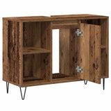 Bathroom Cabinet Old Wood 80 x 33 x 60 cm Engineered Wood 873895