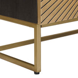 Drawer Cabinet with Drawer Brass 75 x 30 x 65 cm 42020075