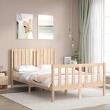 Bed Frame without Mattress Small Double Solid Wood Pine 3192916