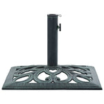 ZNTS Umbrella Base Green 12 kg 49 cm Cast Iron 47866