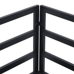 Garden Sofa Set with Cushion Black Aluminium 3378932