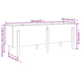 Garden Raised Bed 160x50x57 cm Solid Wood Pine 825219