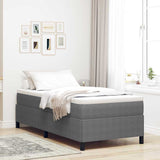 Box Spring Bed Light Grey 90 x 190 cm Velvet 42006942