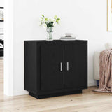 Sideboard Black Oak 80 x 40 x 75 cm Engineered Wood 862749