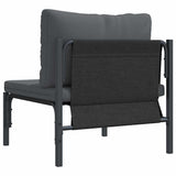 Outdoor Furniture with Cushion Anthracite 80 x 80 x 71 cm Steel 42009986