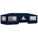Professional Party Tent with Side Walls 4x9 m Blue 90 g/m 48530