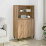 Highboard Artisian Oak 60x36x110 cm Engineered Wood 857459