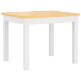 3 Piece Children Table and Chair Set White and Beige MDF 10410