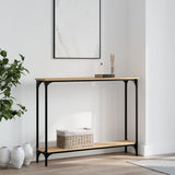 Console Table Sonoma Oak 100x22.5x75 cm Engineered Wood 834016