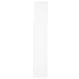 Headboard Cabinet White 160x19x103.5 cm 811871