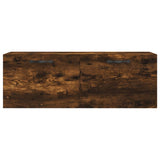 Wall Cabinet Smoked Oak 100x36.5x35 cm Engineered Wood 830129